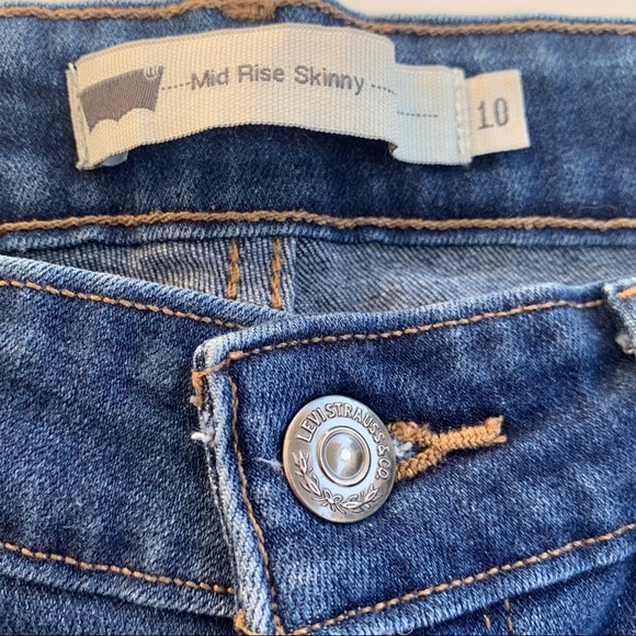 Levi Mid Rise Skinny size 10 Jeans - Picture 2 of 6